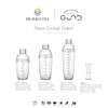 Homestia 2Pcs Plastic Cocktail Shaker with Double Jigger Set, 33oz/1000cc