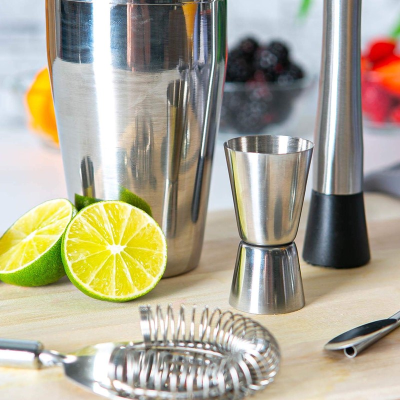 Rink Drink 5 Piece Manhattan Cocktail Shaker Set - with