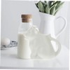 Ciieeo 2Pcs Ceramic Animal Shaped Milk Jug Cute for Sauces