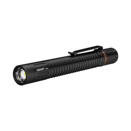 Coast XT30R 1000 Lumen Rechargeable LED Pocket Flashlight, 5 Light Modes with 2-Way Clip and Bite Caps Included