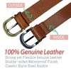 PortableAnd Genuine Leather Carry Strap for Motorcycle & Picnic Bedroll