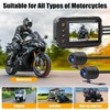 CAMECHO Motorcycle Dash Cam Front and Rear, Night Vision Dash