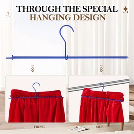 Yaocom 5 Pack Metal Table Skirting Hangers Tablecloth Hangers Clothing Storage for Table Skirting Quilts Comforters Drapery Hangers for Home Kitchen Meeting Party Indoor Outdoor Events