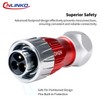 CNLINKO DH-24 3-Pin Industrial Waterproof Connectors, IP68 Circular Connectors, Carbide