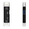 5 in 1 SD Card Reader, Dual Connector USB C