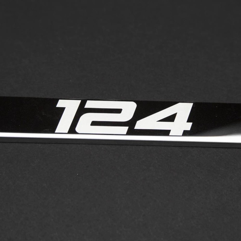 KA Depot 124 Spider Laser Engraved Stainless Steel License Plate