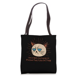 I Dont Have the Energy to Pretend Funny Introvert Humor Tote Bag