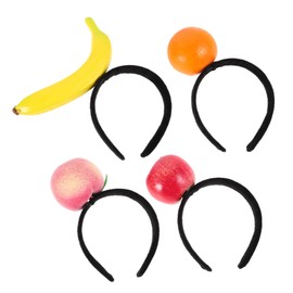 BIUDECO Realistic Fruit Headbands Orange Women's Party Headbands Tropical Luau Party Accessories