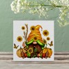 Autumn Wood Box Sign Art Desk Decor Fall Gnome Wood