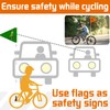 YOUYIKE Pack of 3 Safety Flags Bicycle Flag 175 cm