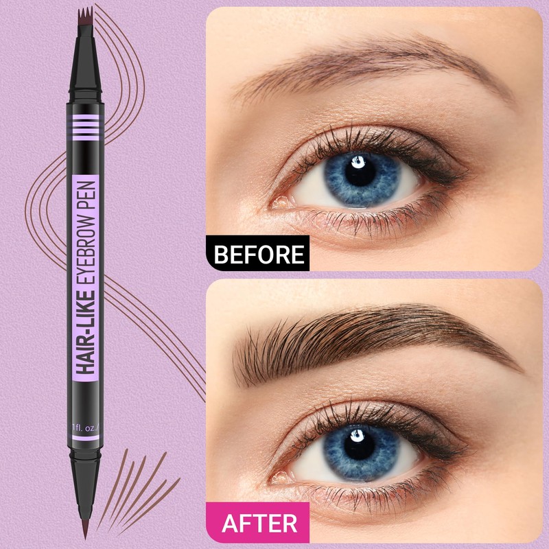 iMethod Eyebrow Pen - Eyebrow Pencil Magic 2-in-1 Eye Brow