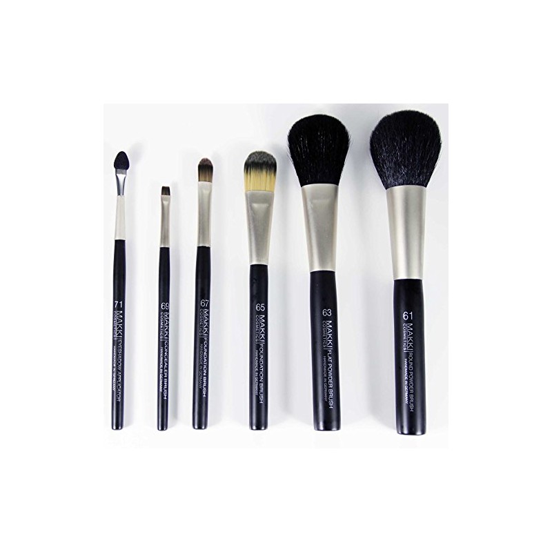 Makki Professional Round Powder Brush 61 Pure Goat Hair Natural