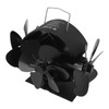 Heat Powered Stove Fan 3 Head 18 Blade Aluminum 270