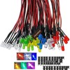 Ltvystore 60Pcs 5MM 9V 6Colors LED Pre Wired Prewired Lamp
