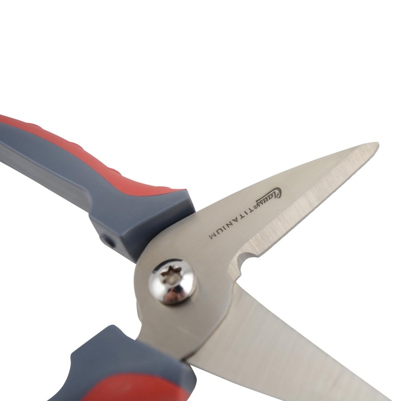 Clauss 20462 8-Inch Spring Assist Titanium Snips, All Purpose Heavy