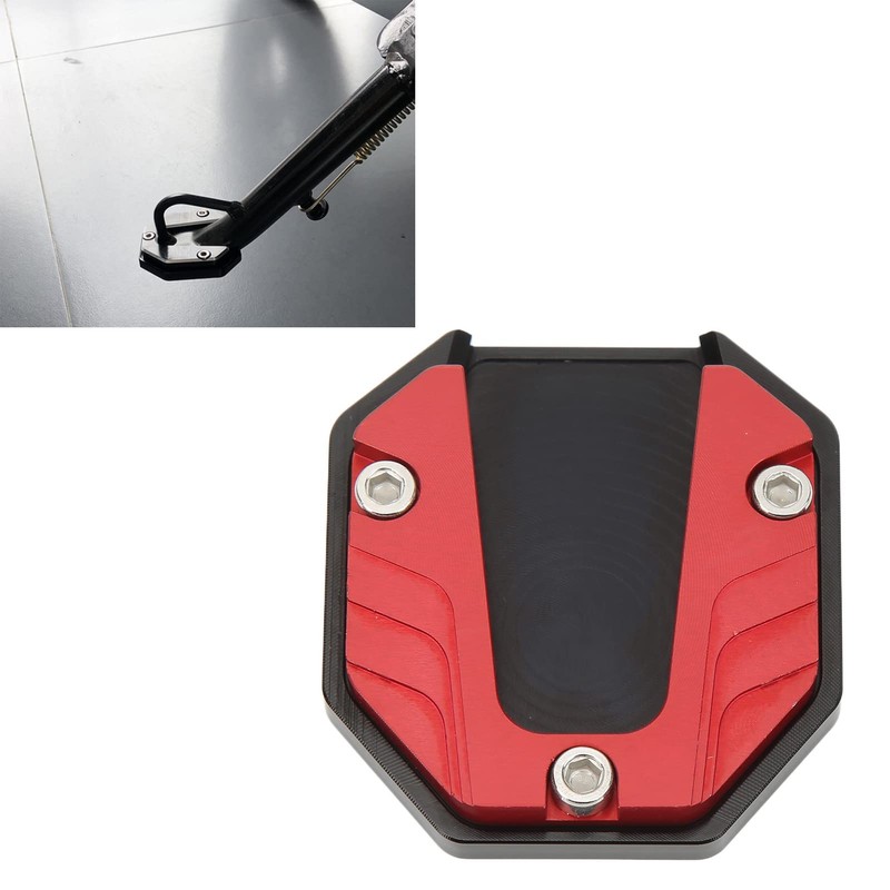 Motorcycle Kickstand Extension Pad Support Plate, High Strength Sturdy Extender