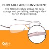 OPTI+ | Foldable Glasses 2 Pack | Light Gray +2.5