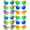 12 Pack Bulk Sold Various Fun Color Mirrored Sunglasses with