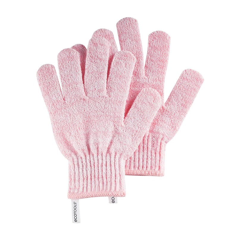 Ecotools Exfoliating Gloves, Rosa