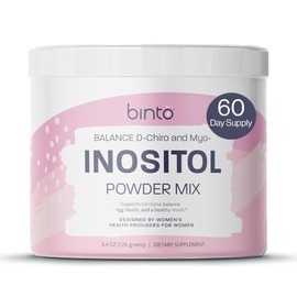 Binto Binto Inositol Powder Mix | 60-Day Supply | 40:1 Ratio of Myo and D-Chiro Inositol | Hormone Balance and Ovulation Support | Preservative Free