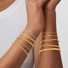 XIANNVXI Gold Bracelets Stack for Women Dainty Bracelets Thin Gold