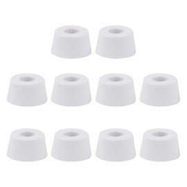 CNBTR 25x20x13mm White Rubber Feet Pads Table Desk Tips Foot Caps Cabinet Furniture Chair Covers Tool Pack of 10
