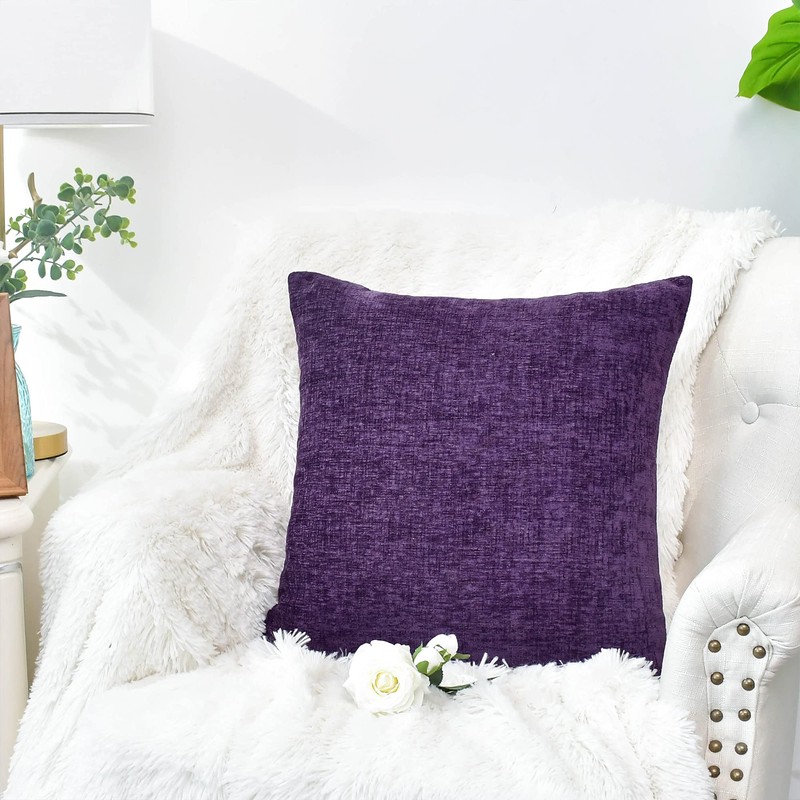 CaliTime Pack of 2 Cozy Throw Pillow Covers Cases for