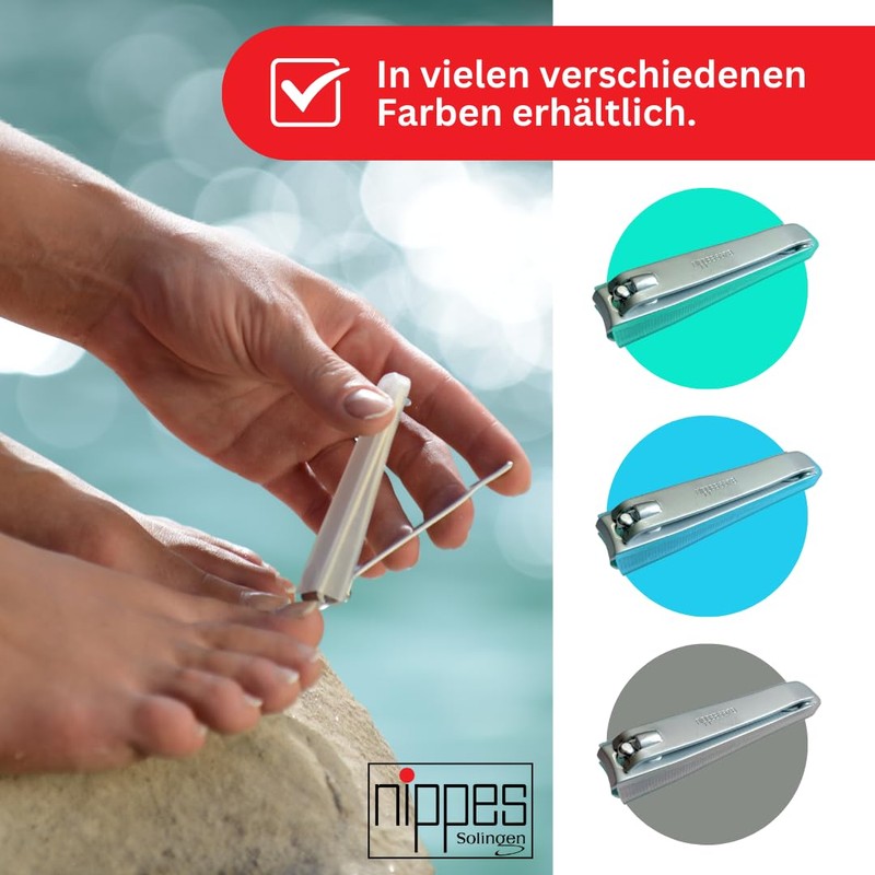 nippes Solingen Nail Clippers, with Practical Nail Catcher, Length 8