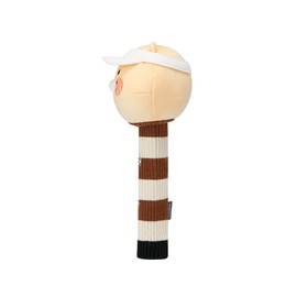 KAKAO FRIENDS Golf Going Going Wood Head Cover, Character Golf Club Cover, Soft Microfiber Cover (Choonsik)