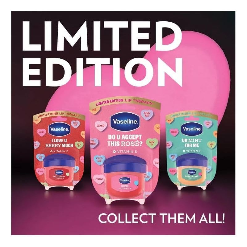 Vaseline Bálsamo Labial Edición Limitada San Valentín, Rosé con Vitamina