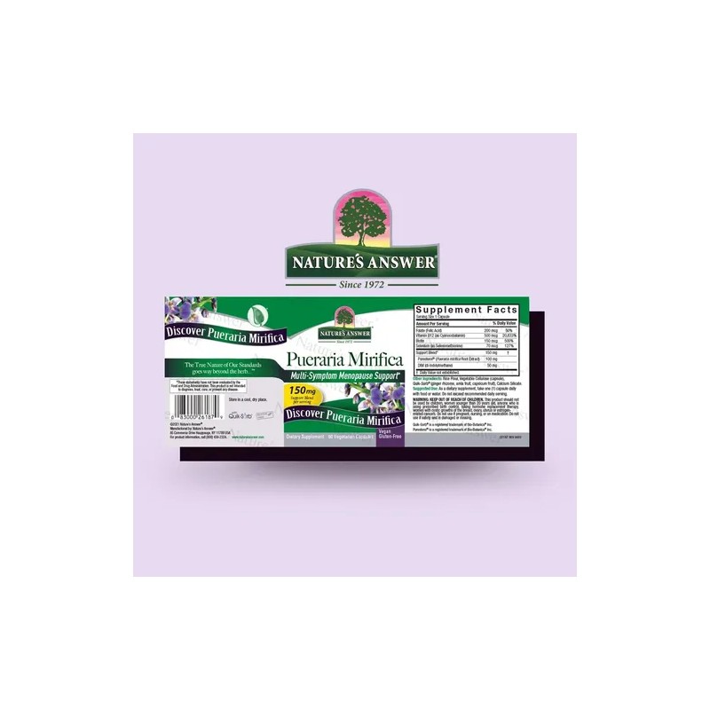 Nature's Answer Pueraria Mirifica 60caps Vegetarianas Sfn