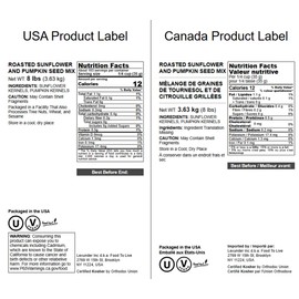 Food to Live Dry Roasted Sunflower and Pumpkin Seed Mix, 8 Pounds – Oven Roasted, No Oil added, Natural Snack, Rich in Protein, Perfect for Baking and Salads, Vegan, Kosher, Bulk