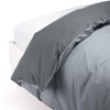 Caleffi - Plain Cotton Duvet Cover, Single Bed, Grey