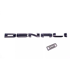 GMC OVERLAY 3PC Gloss Black DENALI Sierra Emblem 2019+ GMC Sierra 1500 2500hd 3500hd