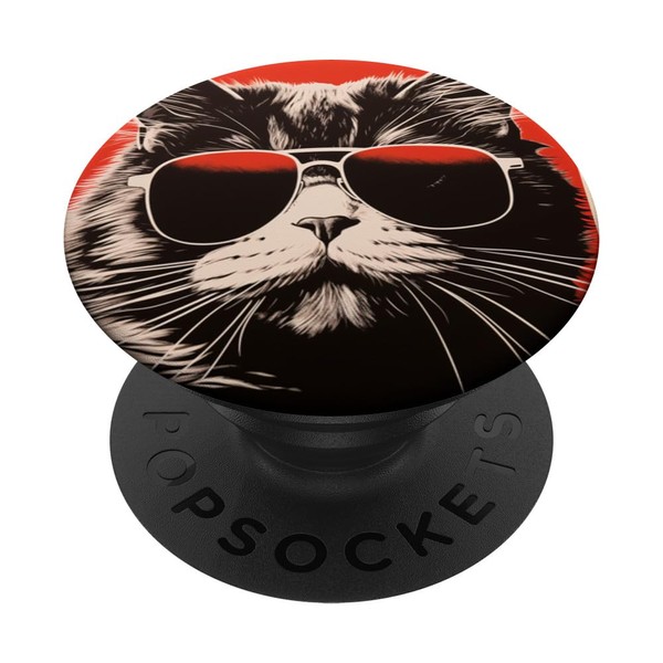 Ragamuffin Cat Animal Respect Vintage Retro PopSockets Swappable PopGrip