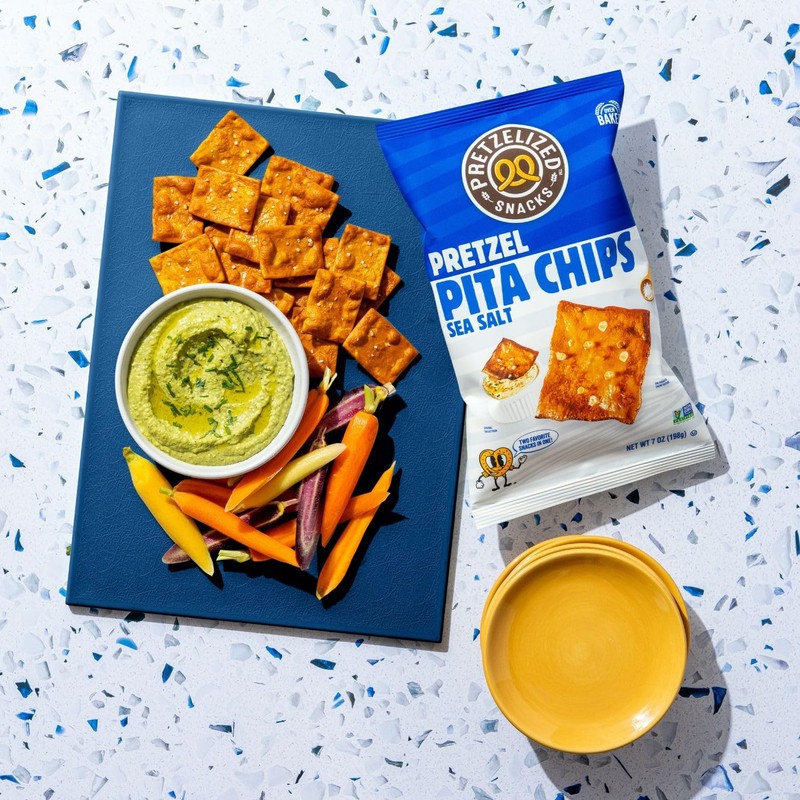 PRETZELIZED Snacks PRETZELIZED Pretzel Pita Chips, Sea Salt Flavored, 7oz
