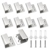 Luomorgo 10 Pcs Tile Display Wall Hanger, Stainless Steel Wall