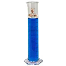 Karter Scientific 2000ml Graduated Cylinder, 3.3 Borosilicate Glass, Single Metric Scale, Karter Scientific 246M5 (Case of 4)