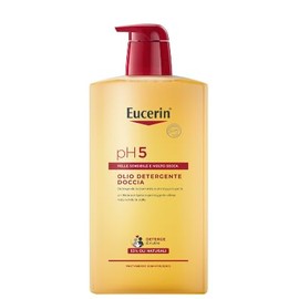 Eucerin PH5 Shower Cleansing Oil 1L Body Cleansing Oil with Natural Oils for Gentle Daily Cleansing, Olive Oil for Dry and Sensitive Skin for the Whole Family