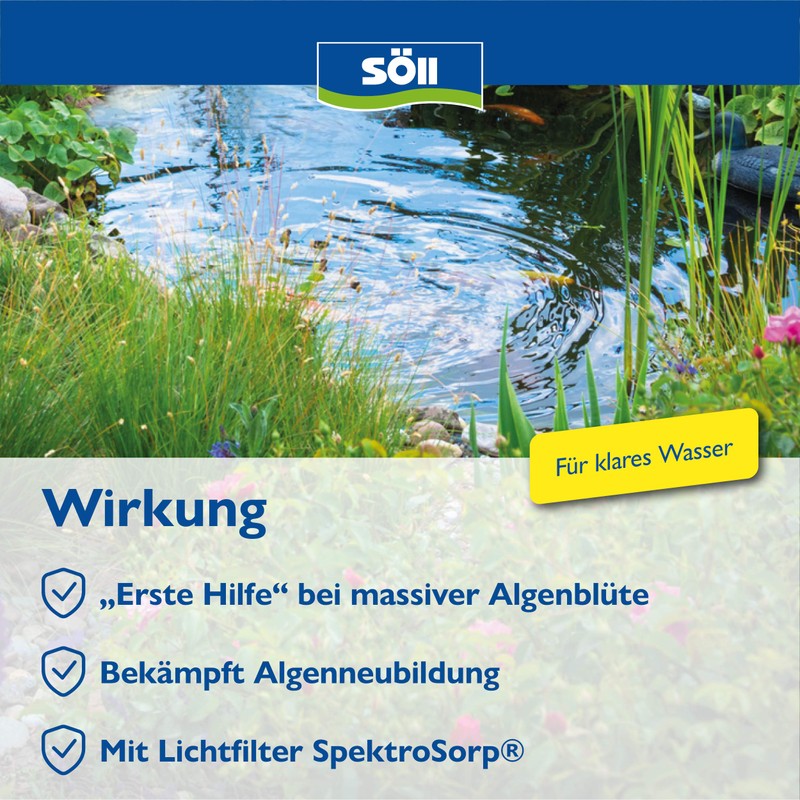 Söll 80535 AlgoSol forte Pond Care Agent Quick Aid Against