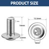MewuDecor M6-1.0 x 14mm Flanged Button Head Socket Cap Screws
