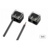 Twink Beauty[1+1] 8mm 12mm dual eyebrow sharpener pencil sharpener, 1 set, black / 트윙크 뷰티[1+1] 8mm 12mm 듀얼 아이브로우 깍이 펜슬 샤프너, 1세트, 검정