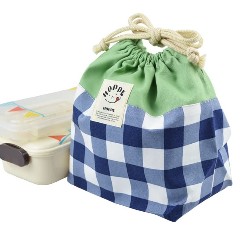 Drawstring Medium Navy Check Drawstring Bag School Prep Bag Kindergarten