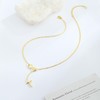 Cross Necklace for Women,14K Gold Plated Dainty Infinity Long Pendant