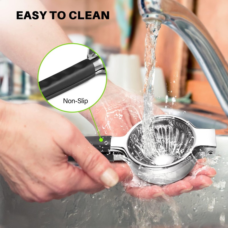 Lemon Squeezer Tuiswo Stainless Steel LARGE Manual Citrus Juicer, Durable