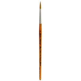 Silver Brush Limited 2031S-12 Golden Natural Ultra Round Paintbrush for Oil, Acrylic, Watercolour, Gouache, Inks, & Dyes, Size 12, Short Handle