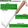 GREBSTK 33 cm Joint Scraper, Weed Cutter with Serrated Edge,