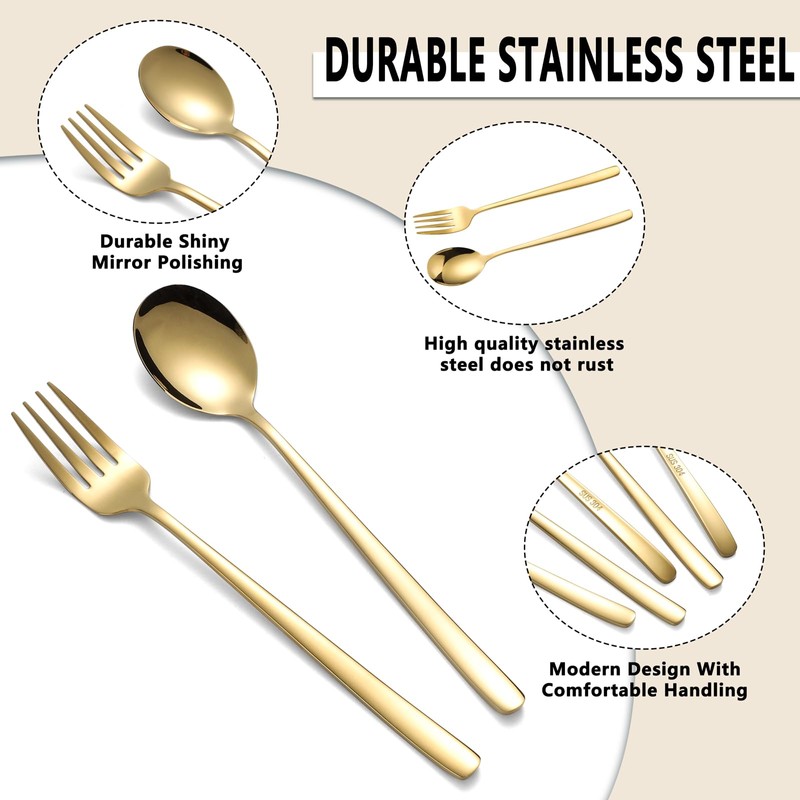 Forks and Spoons Set of 12 Stainless Steel Tablespoons Forks