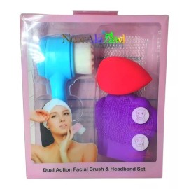 Noor Alazawi Cepillo Limpieza Facial Desmaquillante+exfoliador+esponja