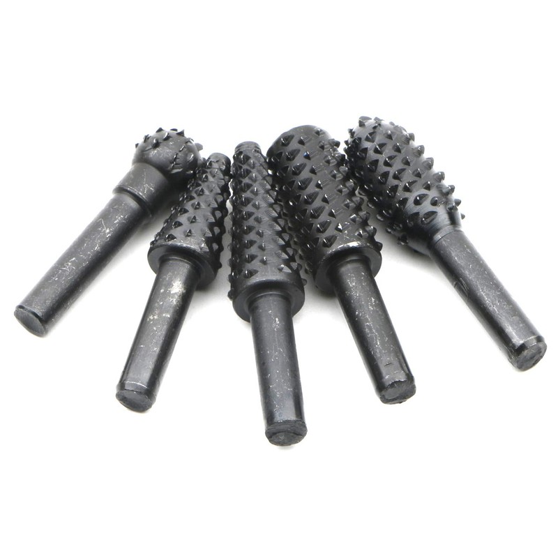 JIUWU 10pcs Black 6.35mm Shank Twist Drill Bits Metal Drill